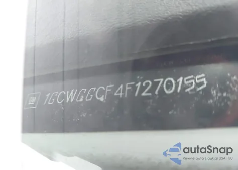 2015 Chevrolet Express 2500 Work Van from USA, damaged, VIN 1GCWGGCF4F1270155